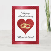 Jubileum van maan en vader kaart (Voorkant)