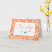 Jubileum van obriety Gefeliciteerd Sinaasappel Kaart (Gele Bloem)