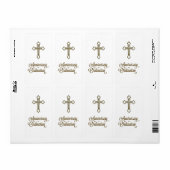 Jubileum van Ordination, Cross on Starburst Etiket (Full Sheet)