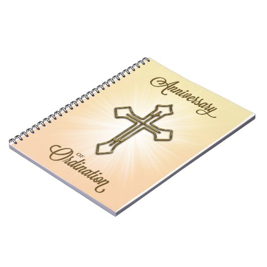 Jubileum van Ordination, Cross on Starburst Notitieboek (Linkerzijde)