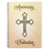 Jubileum van Ordination, Cross on Starburst Notitieboek (Voorkant)