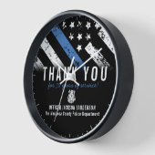 Jubileum van politie-pensionering met blauwe lijn (Hoek)