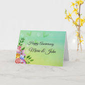 Jubileum van prachtige bloemen - Blank briefkaart (Gele Bloem)