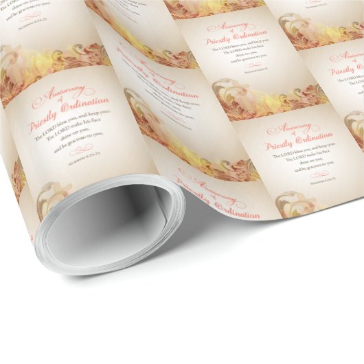 Jubileum van priesterwijding cadeaupapier (Rol Hoek)