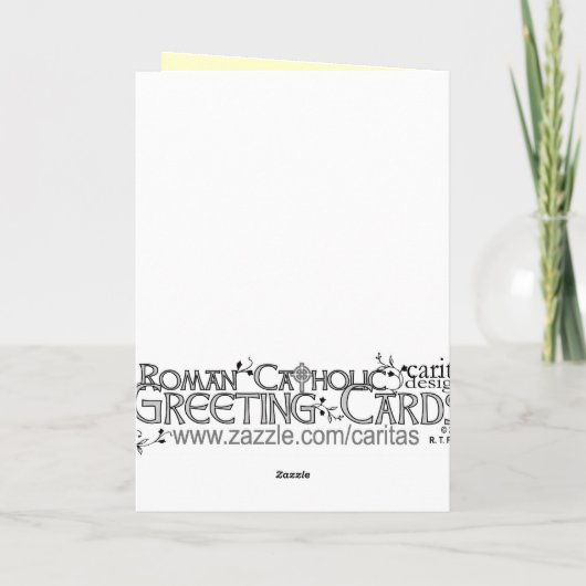 Jubileum van Priesterwijding Wenskaart Kaart (Achterkant)