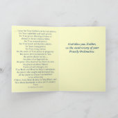 Jubileum van Priesterwijding Wenskaart Kaart (Binnen)