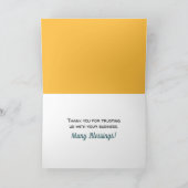 Jubileum van Realtor Dank u wel auto Bedankkaart (Binnen)