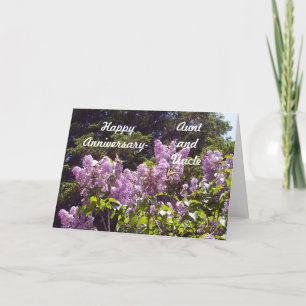 Jubileum van tante en oom kaart