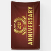 Jubileum van twintig jaar spandoek (Verticaal)