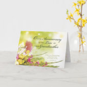 Jubileum van Verlies van Grootmoeder, Dood, Bloeme Kaart (Gele Bloem)