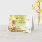 Jubileum van Verlies van Nicht, Dood, Bloemen Kaart (Gele Bloem)