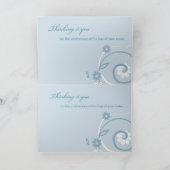 Jubileum van verlies van zuster Blue Swirls Kaart (Binnen)