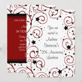 Jubileum van werknemers Luncheon Uitnodigingen (Voorkant / Achterkant)