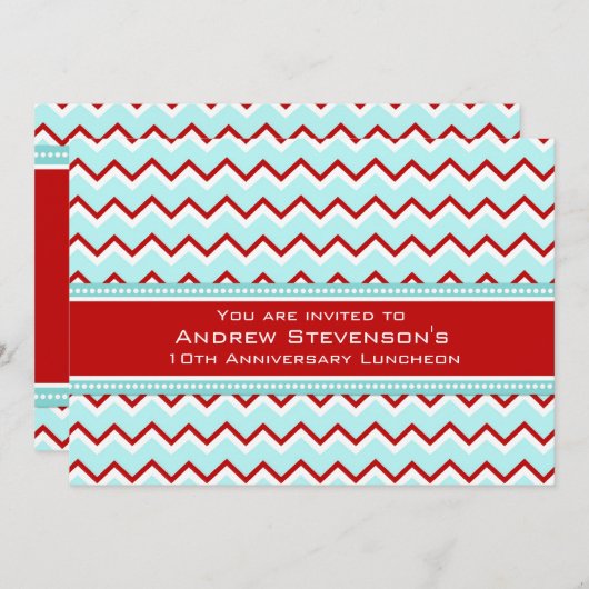 Jubileum van werknemers Luncheon Uitnodigingen (Voorkant / Achterkant)