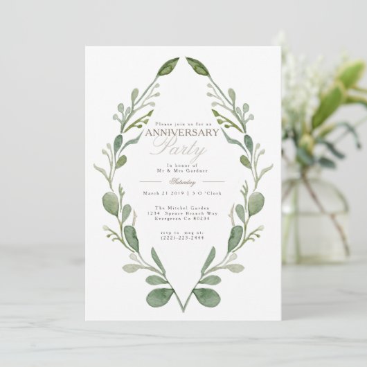 Jubileum van Whimsical | Uitnodiging (Staand voorkant)