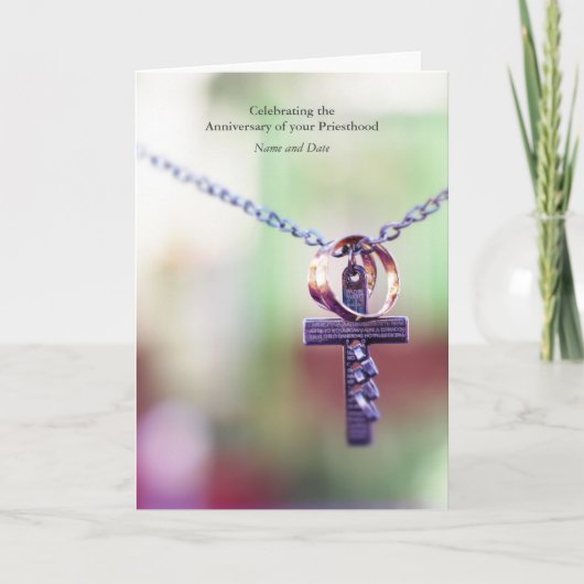 Jubileum van wijding ELKE 25e 30e 40e 50e Kaart (Voorkant)