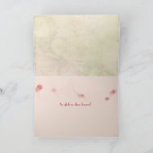 Jubileum van wijn en rode rozenwijn kaart (Binnen)