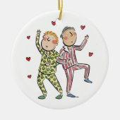 Jubileum van zijde keramisch ornament (Voorkant)