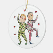 Jubileum van zijde keramisch ornament (Links)