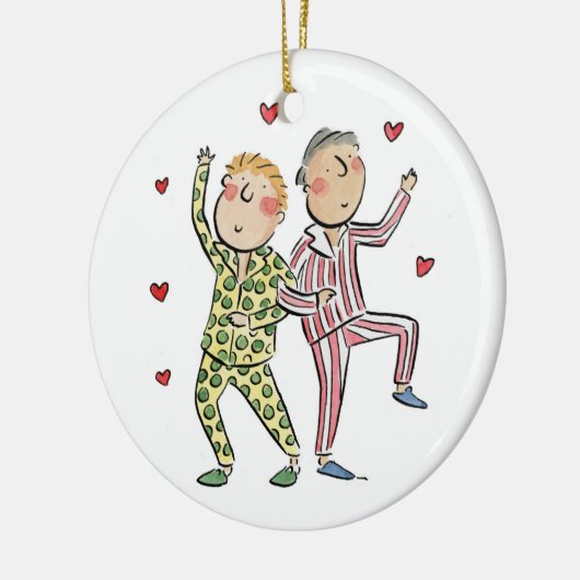 Jubileum van zijde keramisch ornament (Links)