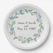 Jubileum ventilator Wreath Papieren Bordje (Voorkant)