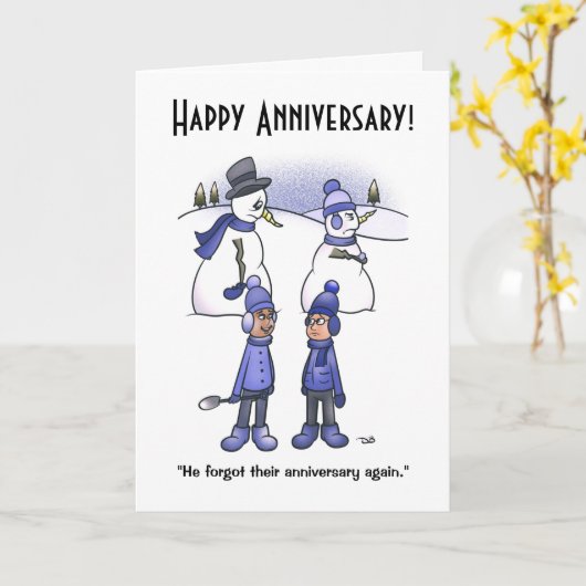 Jubileum vergeten kaart (Gele Bloem)