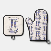 Jubileum vergeten ovenwant & pannenlap set (Voorkant)