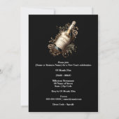 Jubileum Verjaardag Mousserende Wijn Kaart (Achterkant)