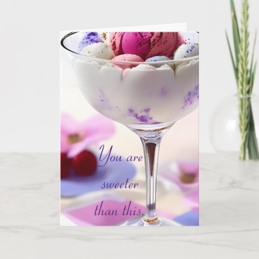 Jubileum-Verjaardag vakantie Kaart voor haar (Voorkant)