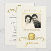 Jubileum Verjaardagsfeest Uitnodigingen Aangepast (Voorkant / Achterkant)