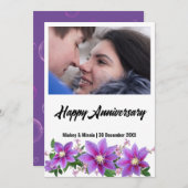 Jubileum Verjaardagskaart Feestdagenkaart (Voorkant / Achterkant)