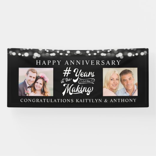 Jubileum verlicht de foto's in het MAKEN Spandoek (Horizontaal)