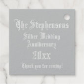 Jubileum Verlichtingsbrief S-monogram voor weduwen Bedankjes Labels (Achterkant)