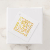 Jubileum Verlichtingsbrief U-monogram voor weddens Bedankjes Labels (Met doos)