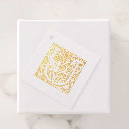 Jubileum Verlichtingsbrief U-monogram voor weddens Bedankjes Labels (Met doos)