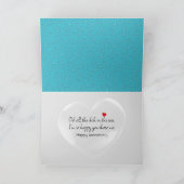 Jubileum Vis met belletjes Kaart (Binnen)