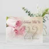 Jubileum voor 22 jaar kaart (Staand voorkant)