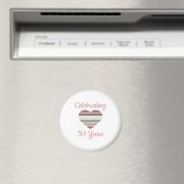 Jubileum voor 30e bruiloft magneet (Insitu (Vaatwasser))