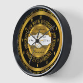 Jubileum voor 30e bruiloft, zwart en goud (Hoek)