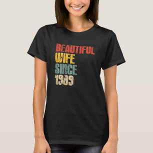 Jubileum voor 34e bruiloft voor haar handlangste W T-shirt