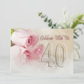 Jubileum voor 40 jaar kaart (Staand voorkant)