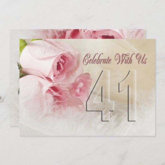 Jubileum voor 41 jaar kaart (Voorkant / Achterkant)