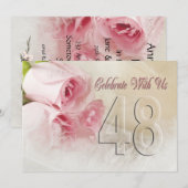 Jubileum voor 48 jaar kaart (Voorkant / Achterkant)