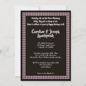 Jubileum voor 50ste kerstdag, zwart en zilver kaart (Achterkant)