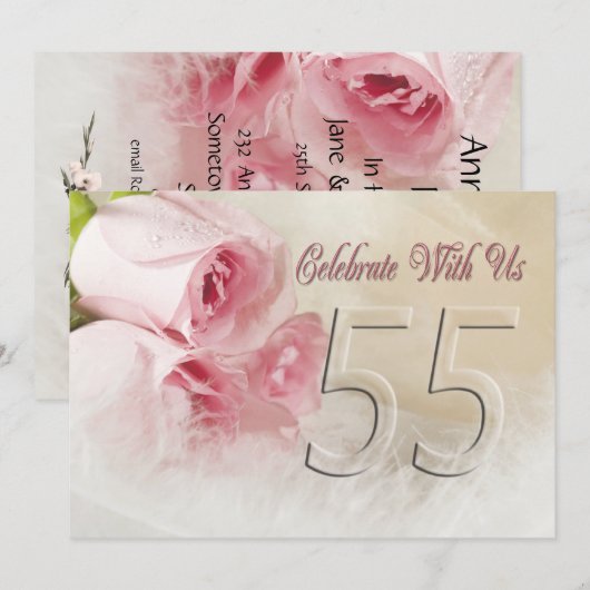 Jubileum voor 55 jaar kaart (Voorkant / Achterkant)