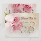 Jubileum voor 58 jaar kaart (Voorkant / Achterkant)