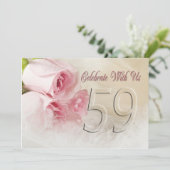 Jubileum voor 59 jaar kaart (Staand voorkant)