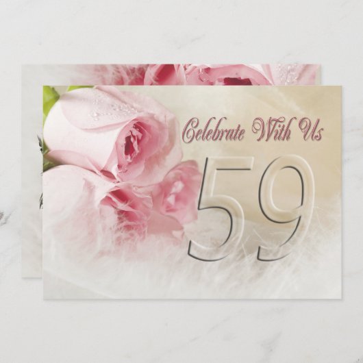 Jubileum voor 59 jaar kaart (Voorkant / Achterkant)