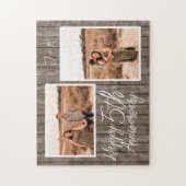 Jubileum voor 5e bruiloft Aangepast fotocollage Legpuzzel (Verticaal)