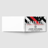 Jubileum voor afboeking van brandweerpersoneel met gastenboek (Volledig)